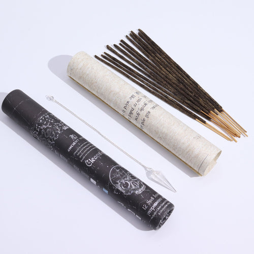 Ancient Witch – Incenso Rituale Purification con Pendolo in Cristallo di Rocca