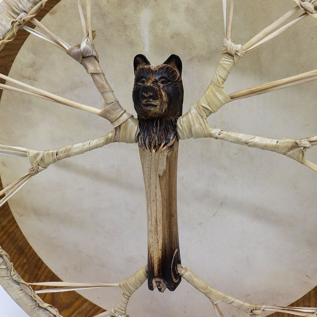 Tamburo Sciamanico Spirito dell’Orso 40 cm con Battente – Accordabile